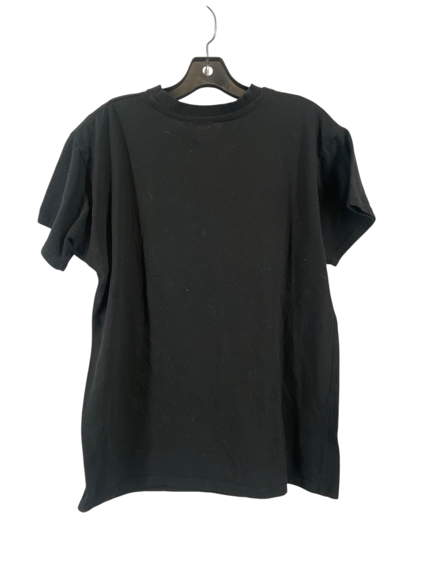 Top Short Sleeve By Clothes Mentor In Black, Size: L