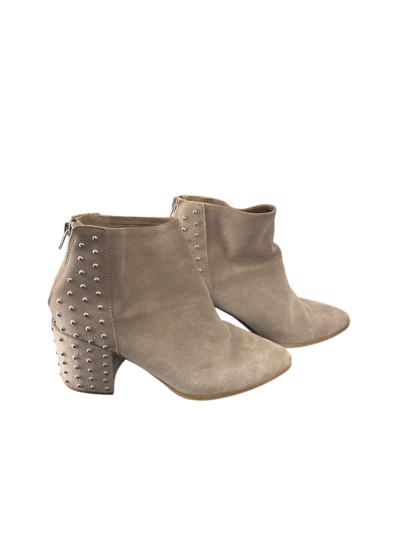 Boots Ankle Heels By Steve Madden In Beige, Size: 9.5