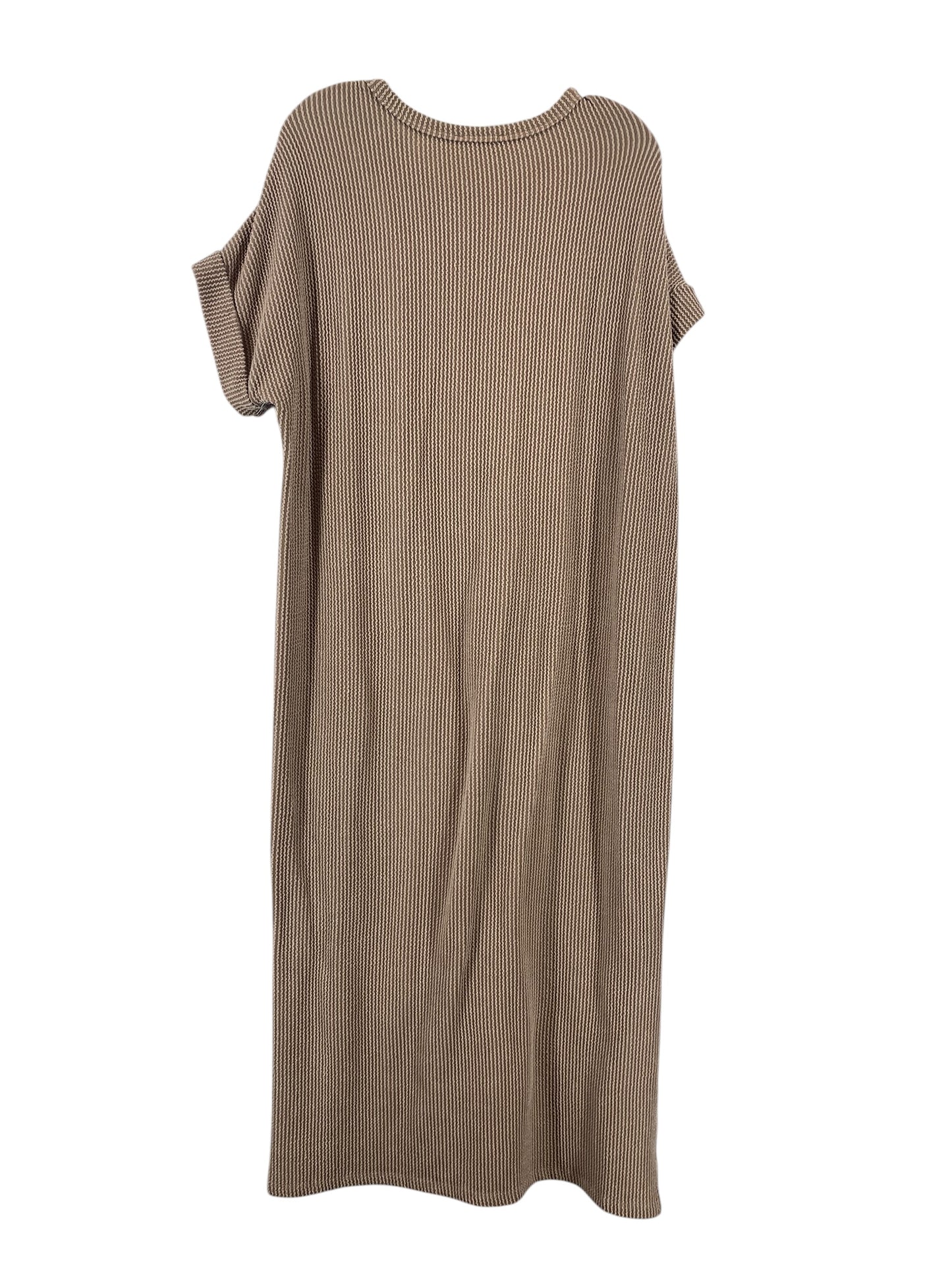 Dress Casual Midi By Entro In Beige, Size: L