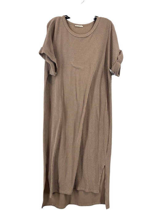 Dress Casual Midi By Entro In Beige, Size: L