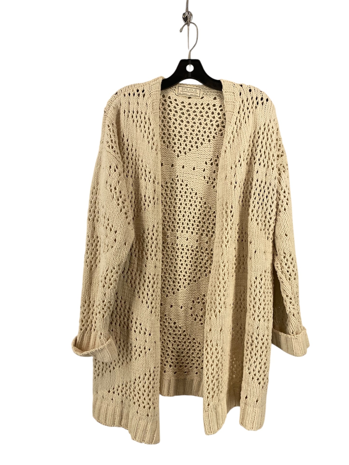 Cardigan By Clothes Mentor In Beige, Size: Osfm