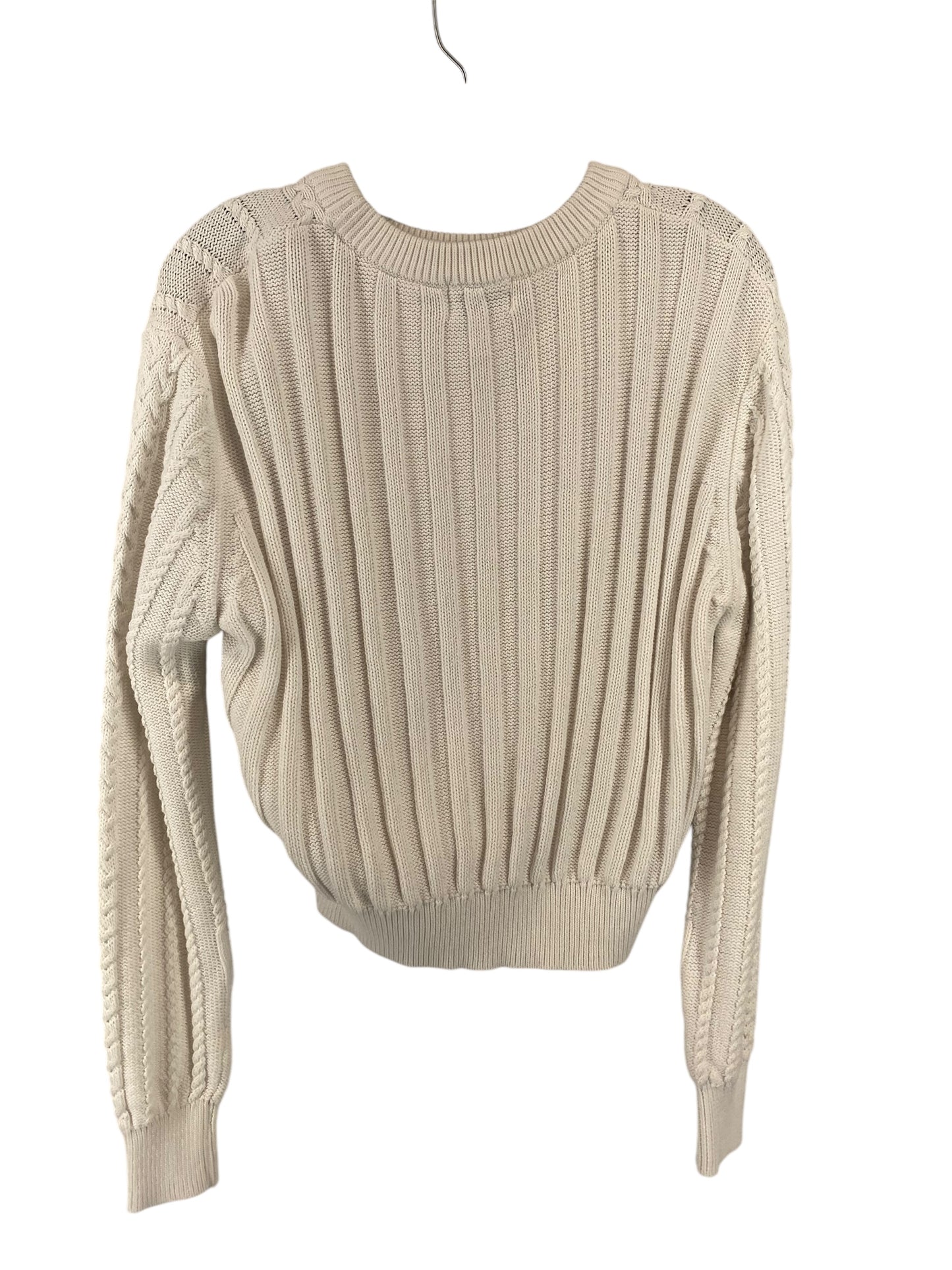 Sweater By Clothes Mentor In White, Size: M