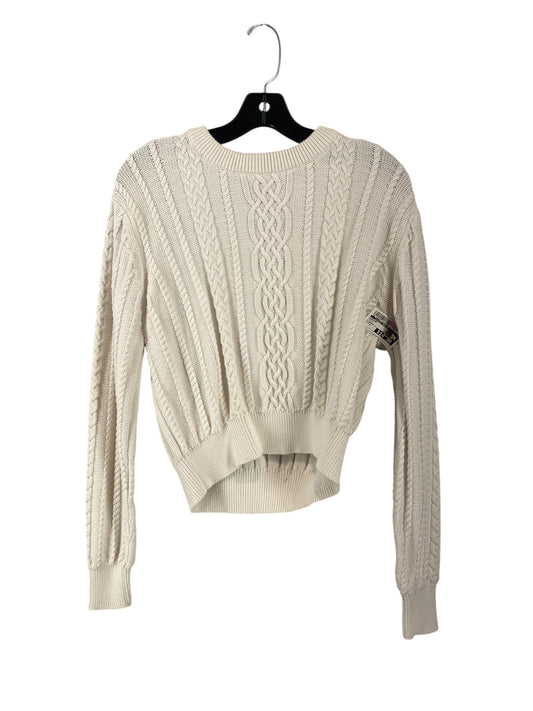 Sweater By Clothes Mentor In White, Size: M