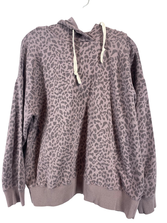 Sweatshirt Hoodie By Buffalo David Bitton In Animal Print, Size: L