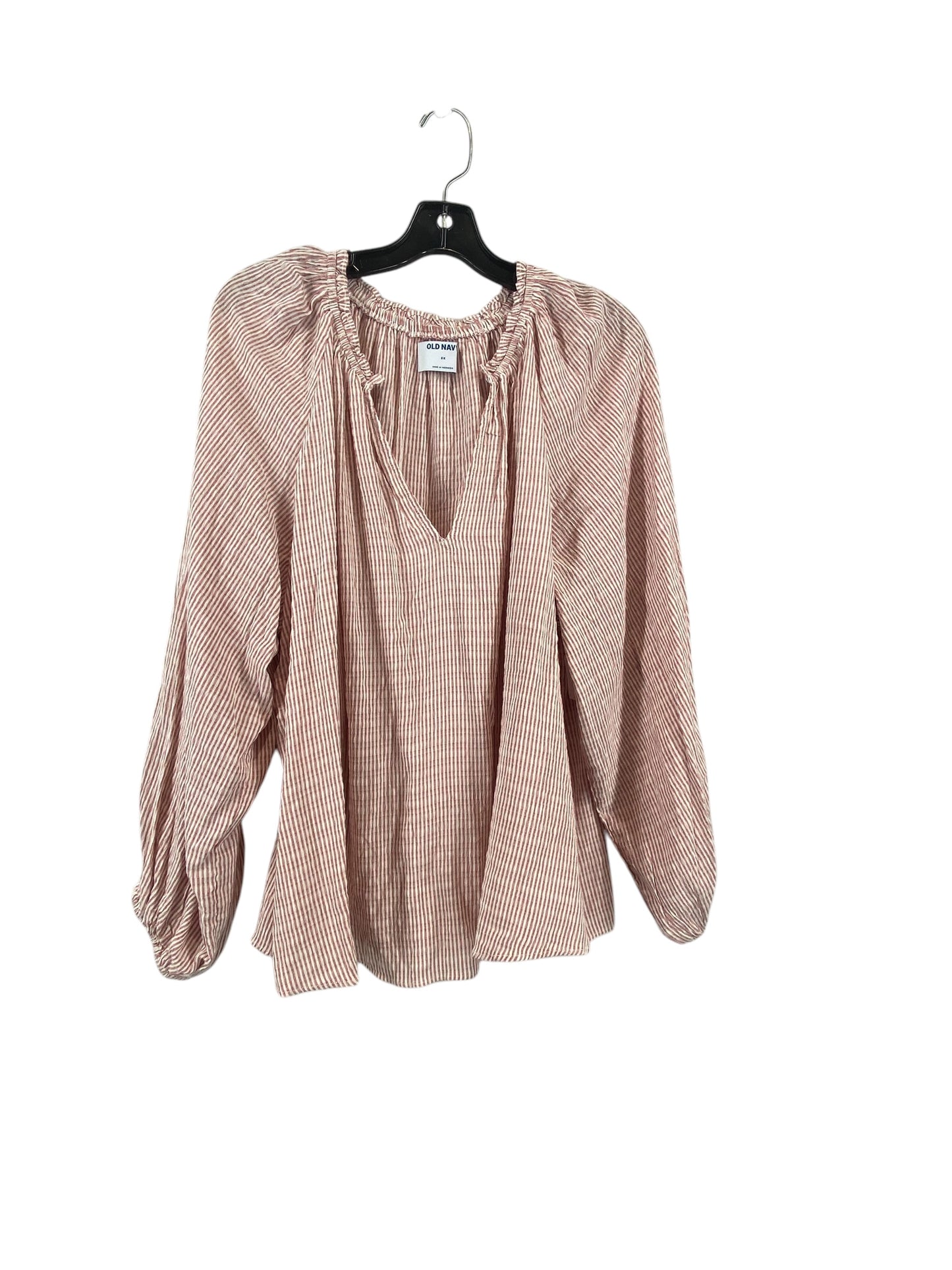 Top Long Sleeve By Old Navy In Pink, Size: 2x