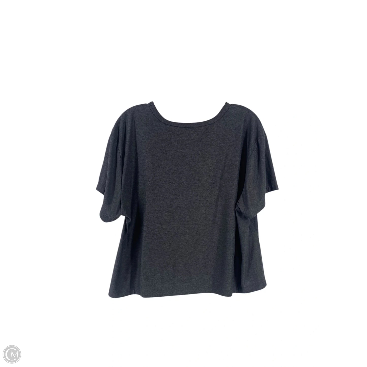 Athletic Top Short Sleeve By Old Navy In Grey, Size: L