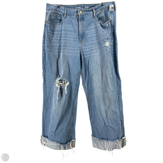 Jeans Straight By Old Navy In Blue Denim, Size: 16