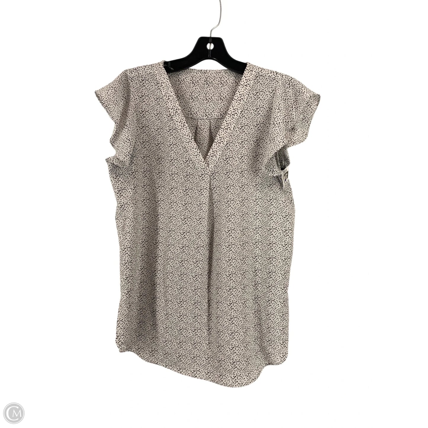 Top Short Sleeve By Cme In White, Size: S