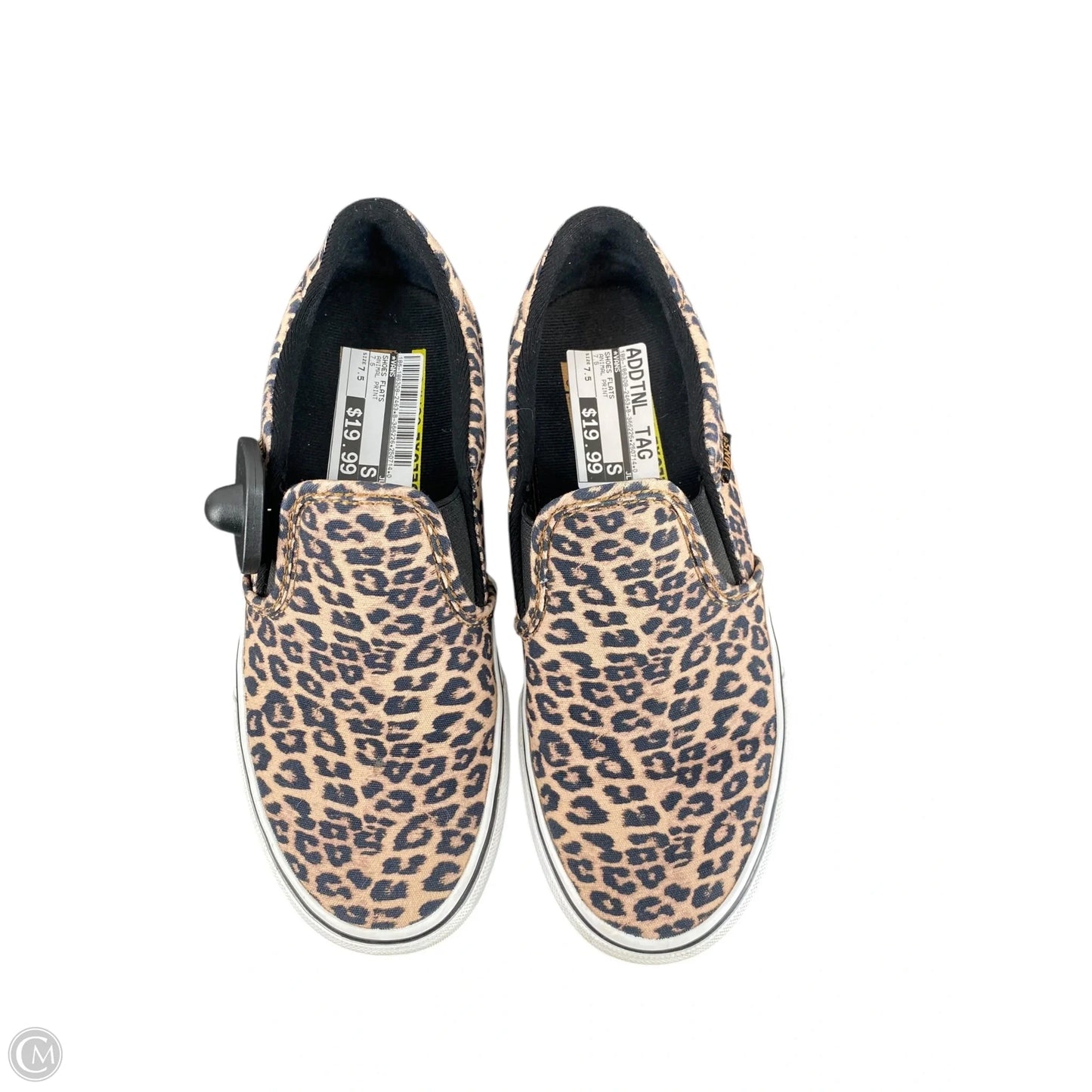 Shoes Flats By Vans In Animal Print, Size: 7.5