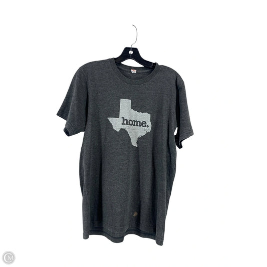 Top Short Sleeve Basic By Clothes Mentor In Grey, Size: M