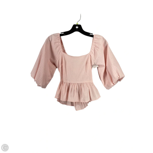Top Short Sleeve By Clothes Mentor In Pink, Size: Xs