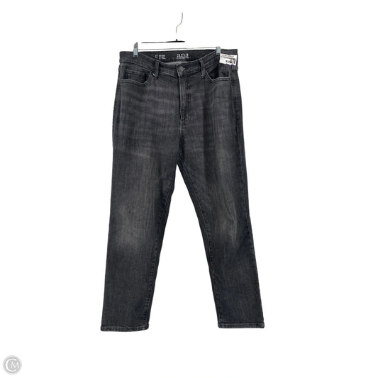 Jeans Straight By Ana In Black Denim, Size: 12