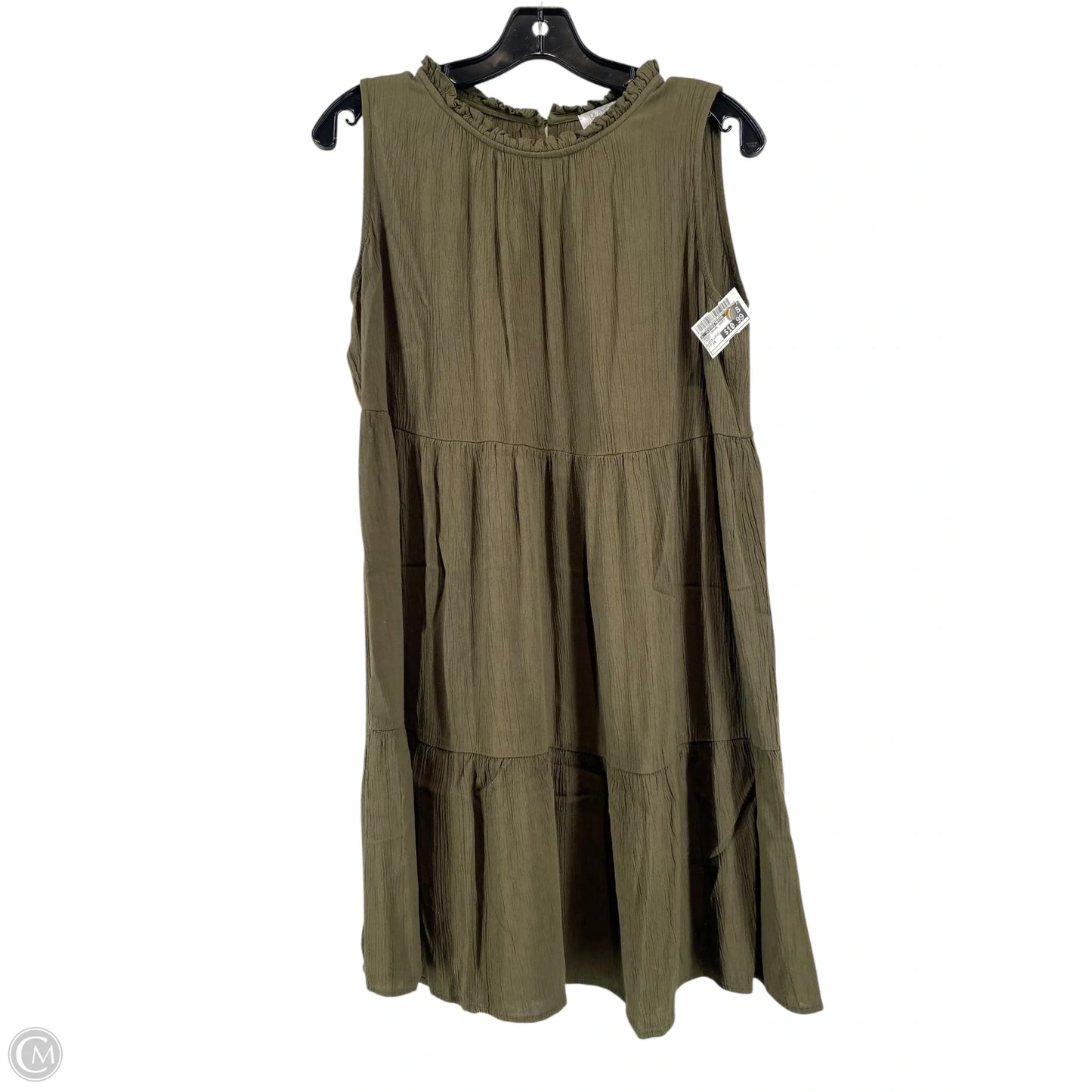 Dress Casual Short By Clothes Mentor In Green, Size: 1x