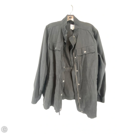 Jacket Denim By Gap In Black Denim, Size: Xl