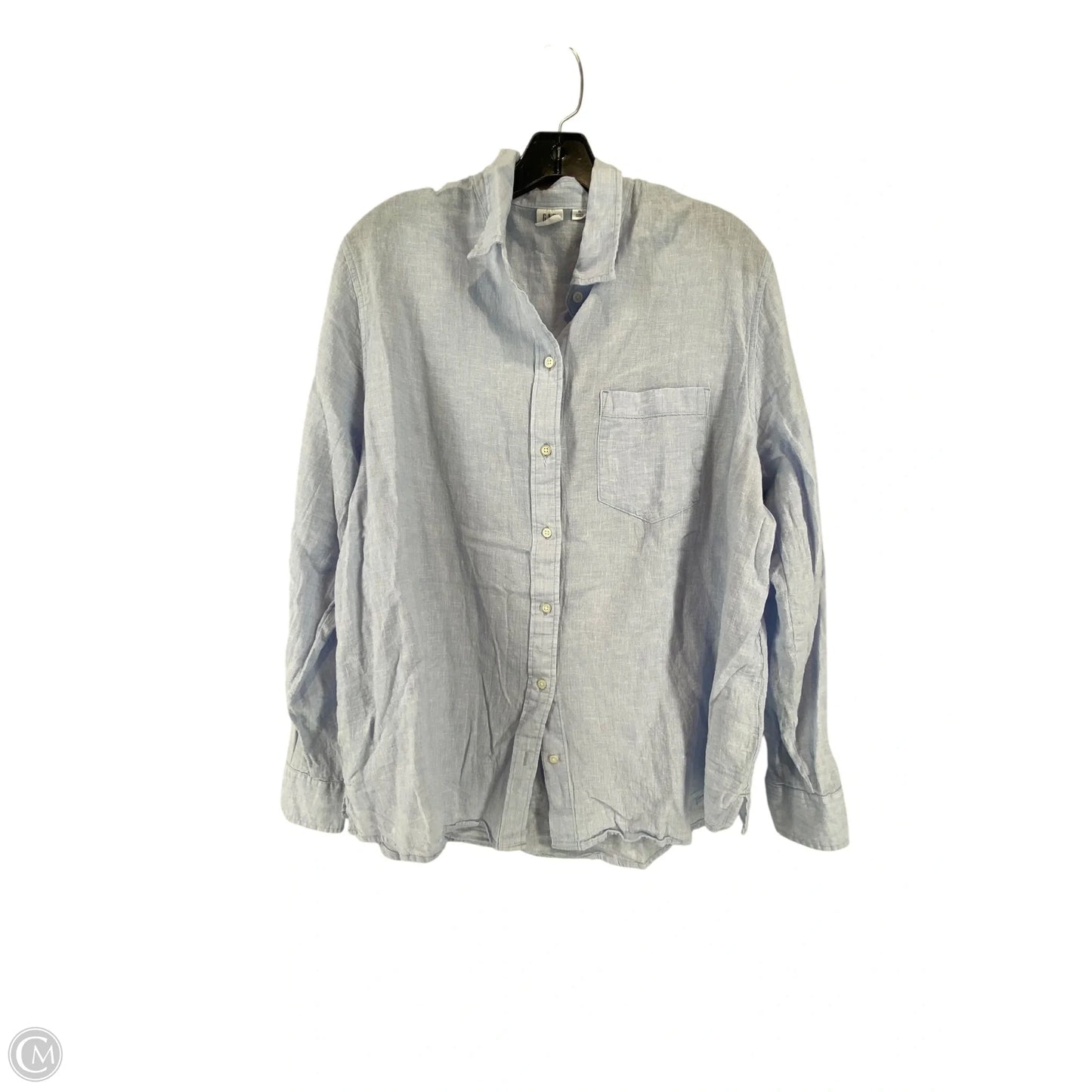 Top Long Sleeve By Gap In Blue, Size: Xl