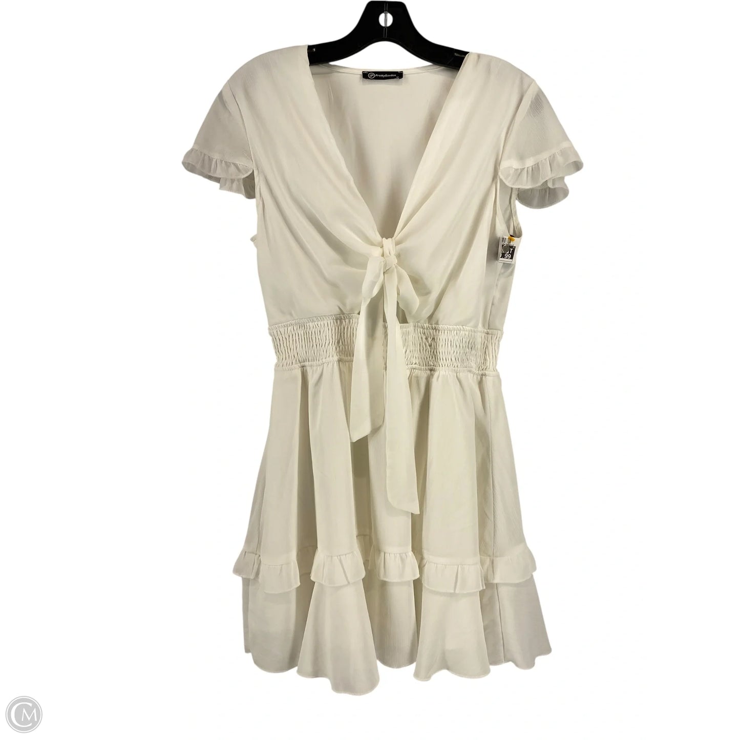 Dress Casual Short By Clothes Mentor In White, Size: M