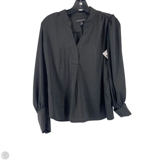 Top Long Sleeve By Banana Republic In Black, Size: S