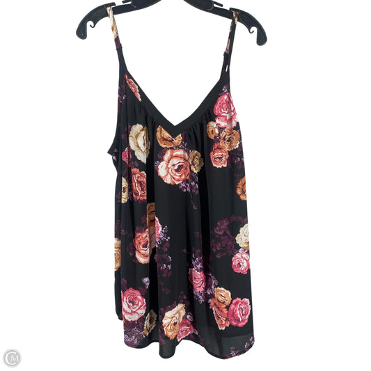 Top Sleeveless By Torrid In Floral Print, Size: 1x