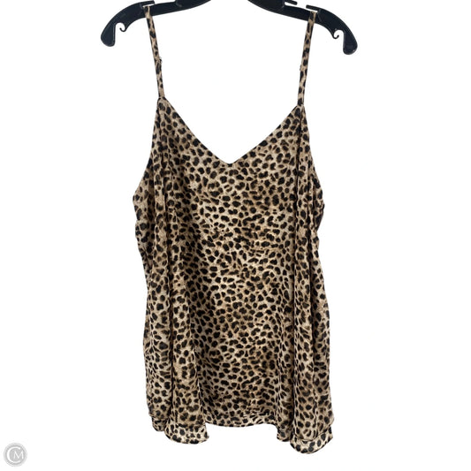 Top Sleeveless By Torrid In Animal Print, Size: 1x