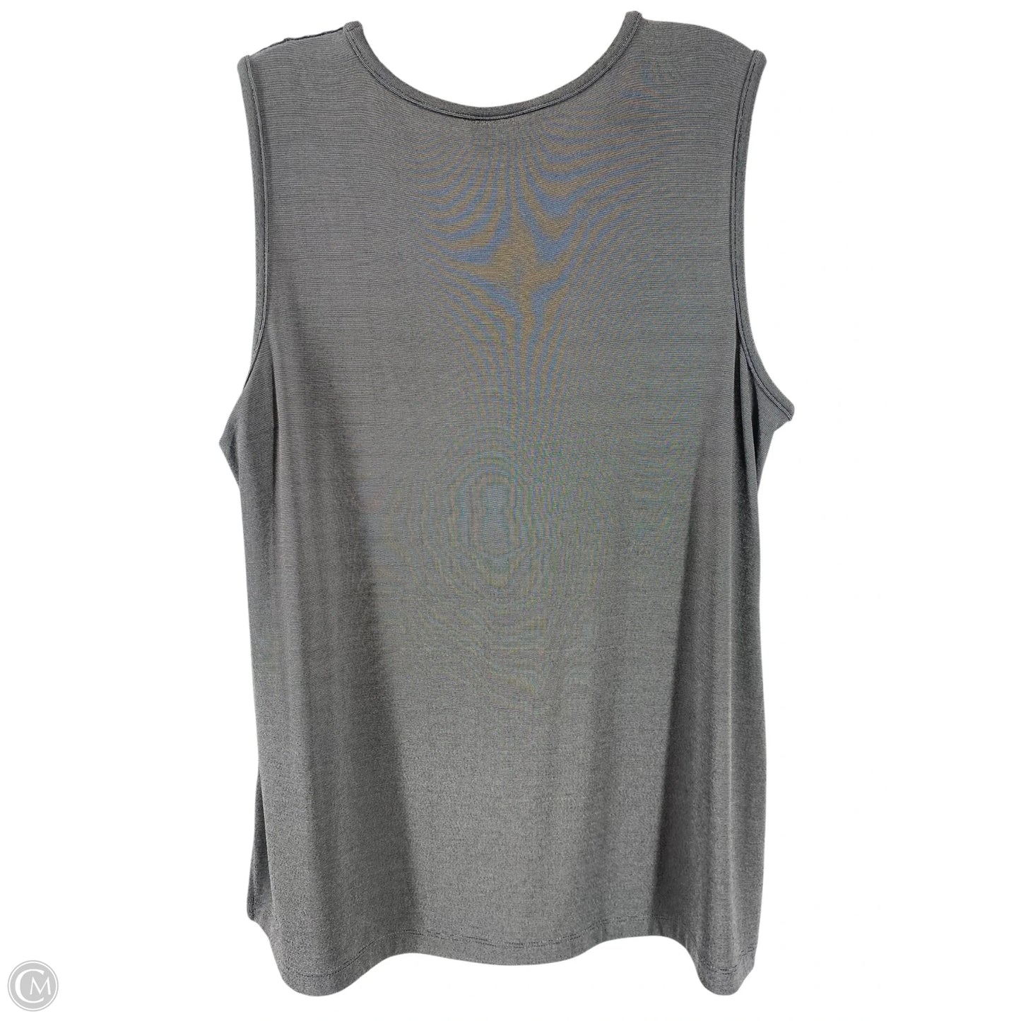 Top Sleeveless By Chicos In Silver, Size: L