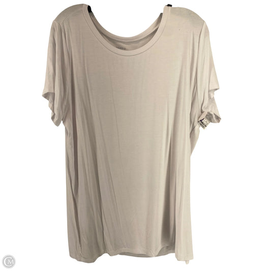 Top Short Sleeve Basic By Torrid In White, Size: 2x