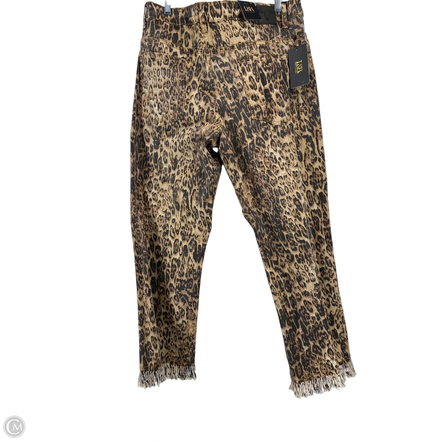 Jeans Straight By Clothes Mentor In Animal Print, Size: 18