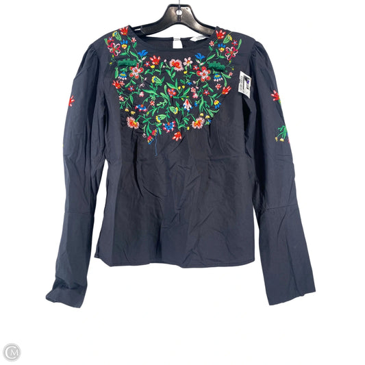 Top Long Sleeve By Zara In Floral Print, Size: Xs