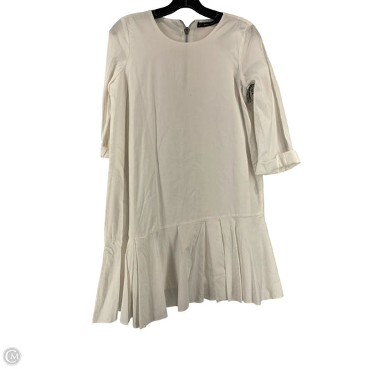 Dress Casual Midi By Zara In White, Size: S