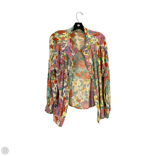 Top Long Sleeve By Clothes Mentor In Floral Print, Size: L
