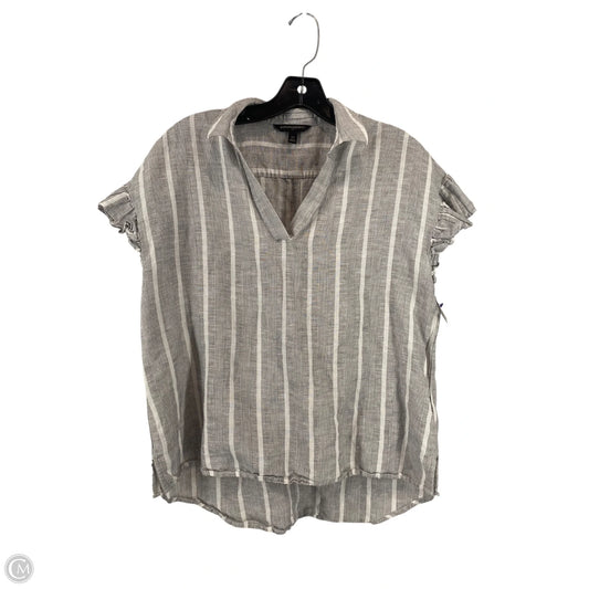 Top Short Sleeve By Banana Republic In Striped Pattern, Size: Xs