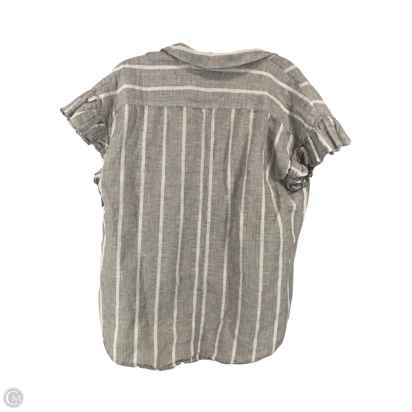 Top Short Sleeve By Banana Republic In Striped Pattern, Size: Xs