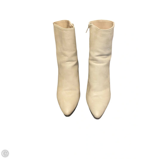 Boots Ankle Heels By Rouge In White, Size: 8.5
