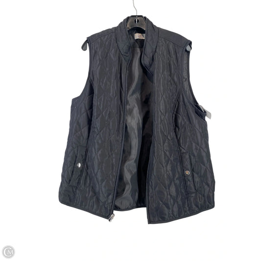Vest Puffer & Quilted By Croft And Barrow In Black, Size: Xl