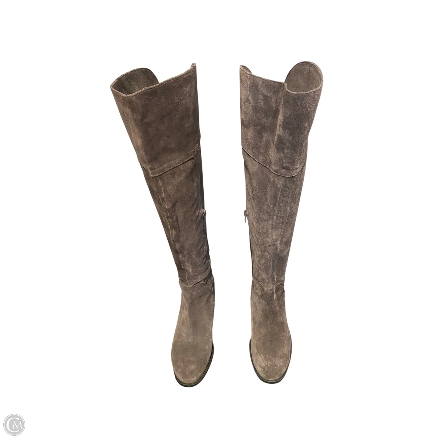Boots Knee Heels By Vince Camuto In Grey, Size: 7