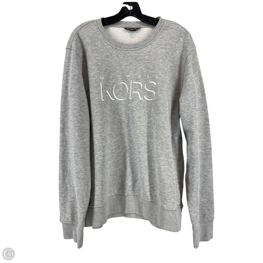 Sweatshirt Crewneck By Michael By Michael Kors In Grey, Size: Xl