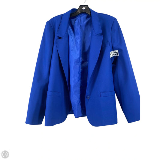 Blazer By Clothes Mentor In Blue, Size: L