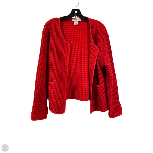 Cardigan By Clothes Mentor In Red, Size: M