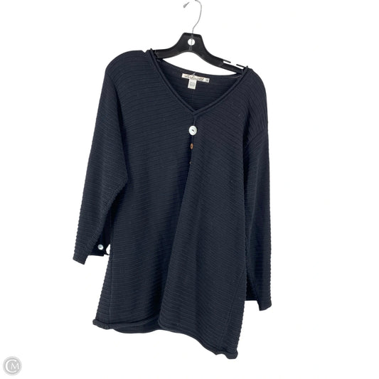 Top Long Sleeve By Clothes Mentor In Black, Size: M