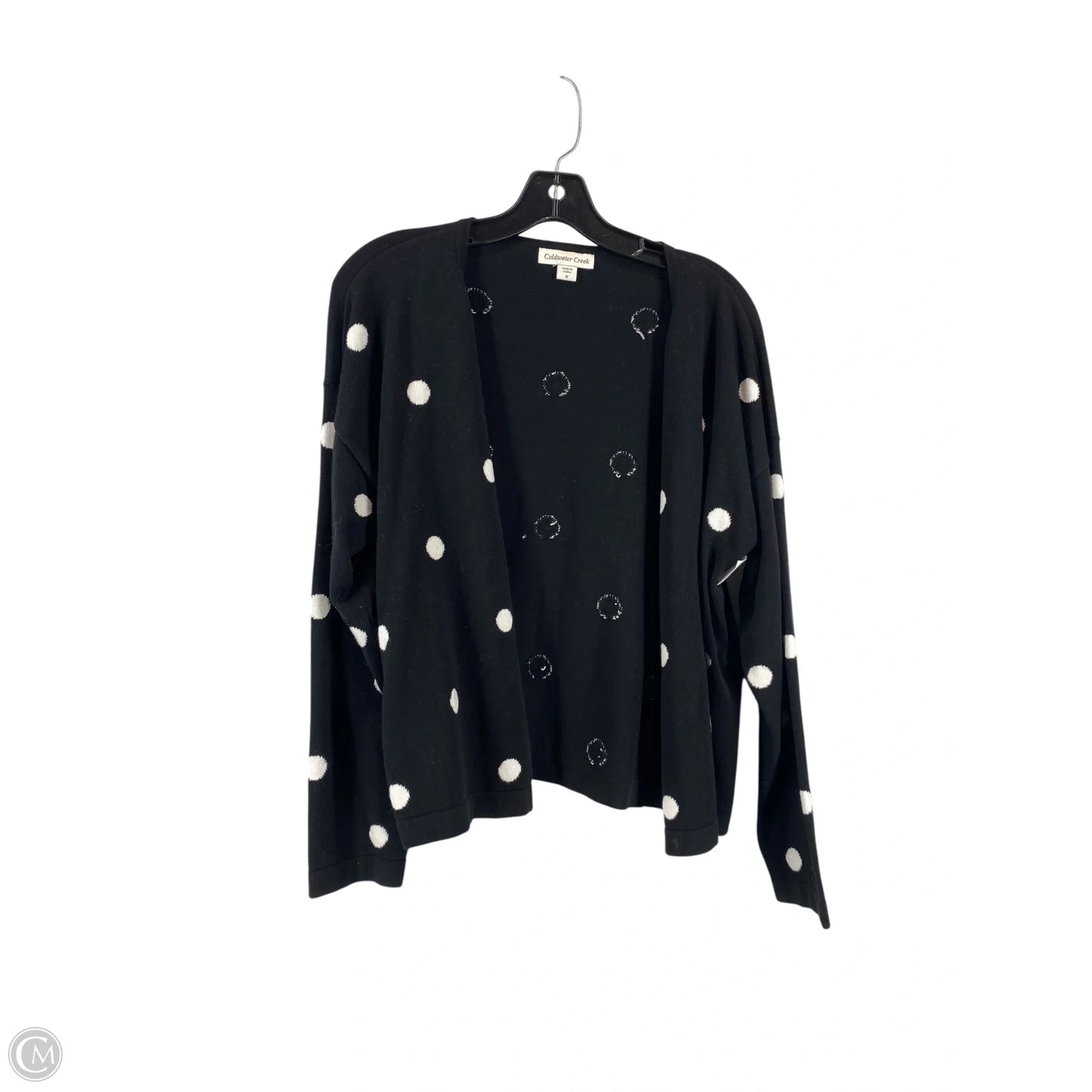 Cardigan By Coldwater Creek In Polkadot Pattern, Size: M