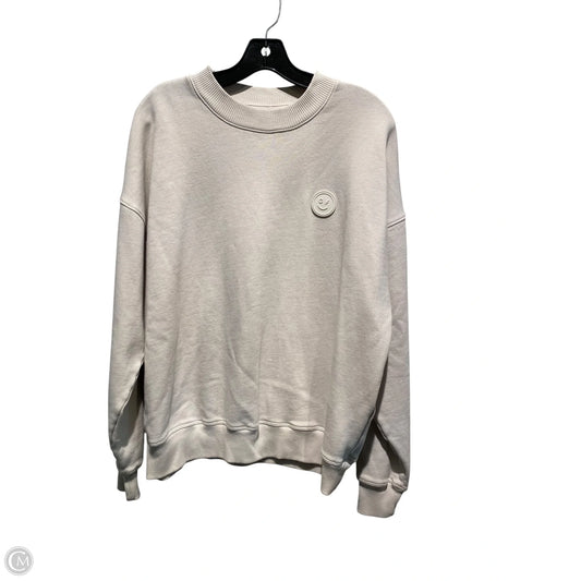 Sweatshirt Crewneck By Gilly Hicks In Cream, Size: M