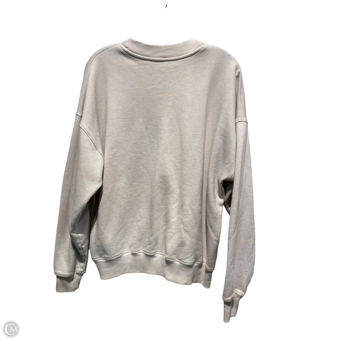 Sweatshirt Crewneck By Gilly Hicks In Cream, Size: M