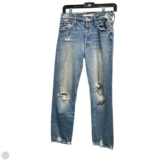 Jeans Straight By Mother In Blue Denim, Size: 26