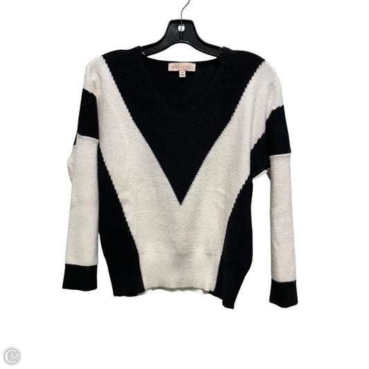 Top Long Sleeve By Philosophy In Black & White, Size: Xs