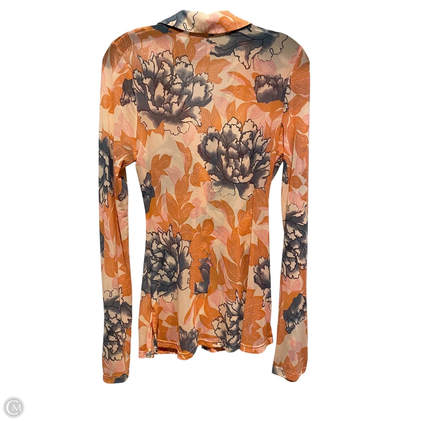 Top Long Sleeve By Free People In Floral Print, Size: S