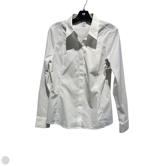 Top Long Sleeve By Athleta In White, Size: M