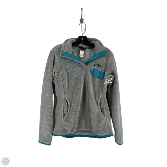 Jacket Fleece By Patagonia In Grey, Size: M