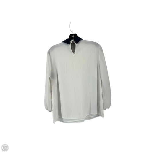 Top Long Sleeve Basic By Cece In White, Size: S