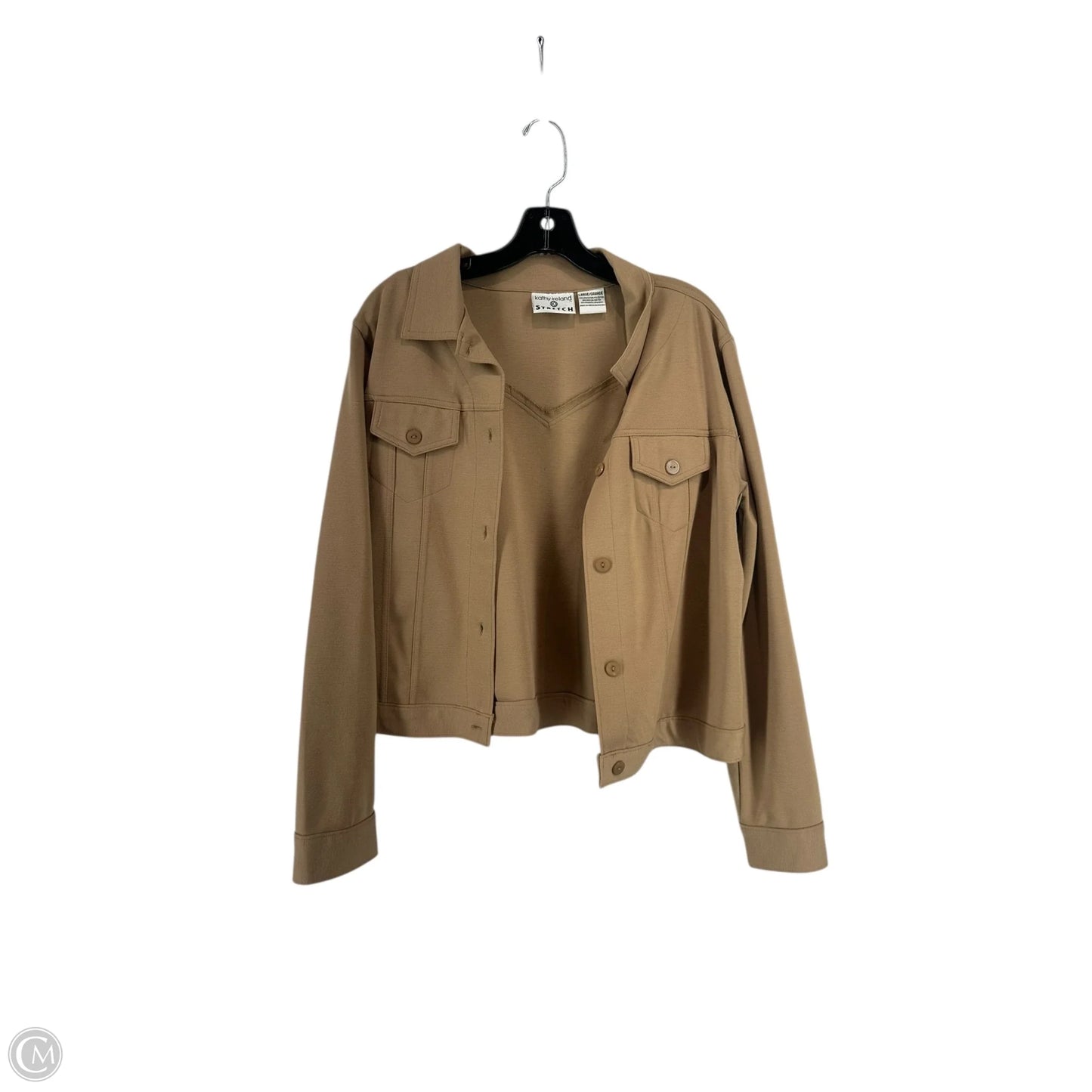 Top Long Sleeve By Kathy Ireland In Brown, Size: L