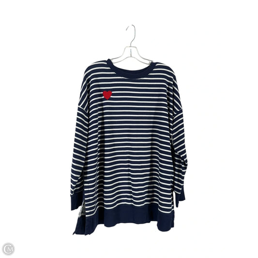 Top Long Sleeve By Old Navy In Striped Pattern, Size: Xl