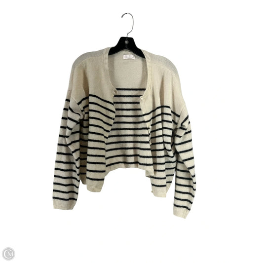 Cardigan By Lc Lauren Conrad In Striped Pattern, Size: Lp